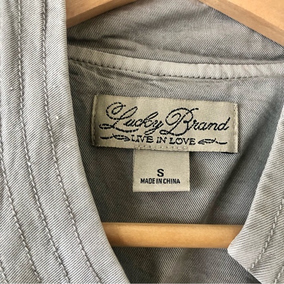 Lucky Brand Women’s Gray Lyocell Moto Jacket Size Small - Picture 7 of 10